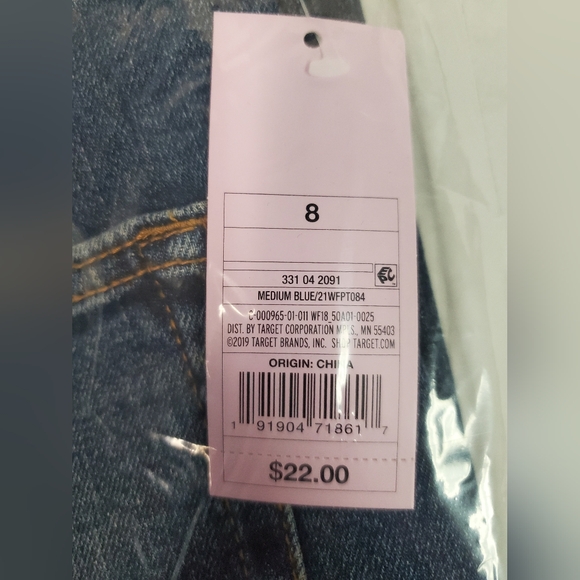 Wild Fable Highest Rise Mom jean Size 8 NWT Medium Blue By Target Pants - Picture 12 of 13